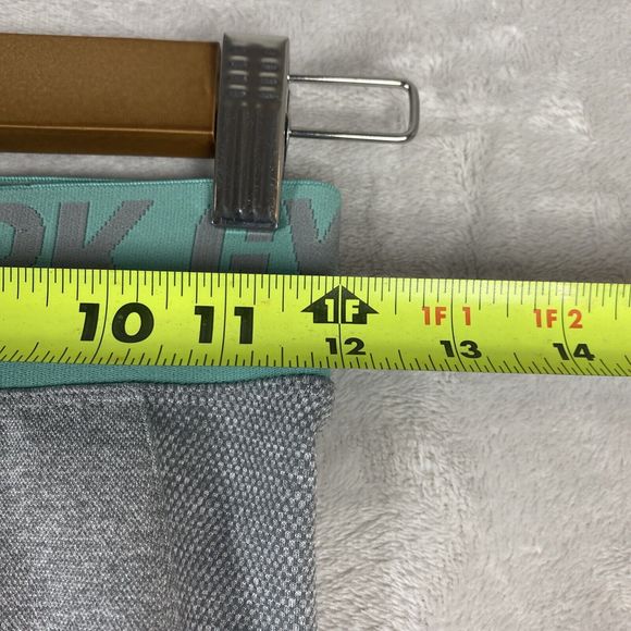 Gymshark Leggings Womens Small Flex Smokey Grey Marl Light Green Seamless - Picture 4 of 8